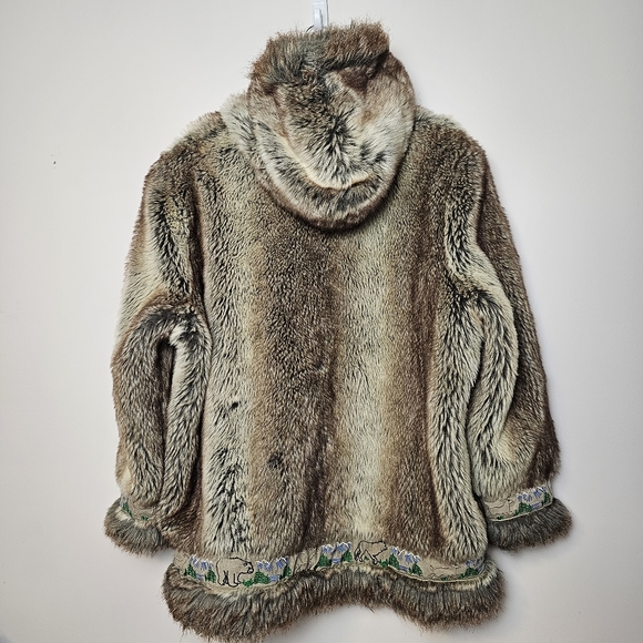 AMERI MODE Faux Fur Woman's Coat - Picture 2 of 9